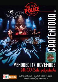 Concert TRIBUTE POLICE100% POLICE SHOW avec THE SMOOTH SKINS. Le vendredi 17 novembre 2017 à gratentour. Haute-Garonne.  21H00